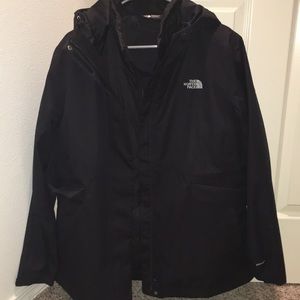 North face winter double layer jacket! worn twice.